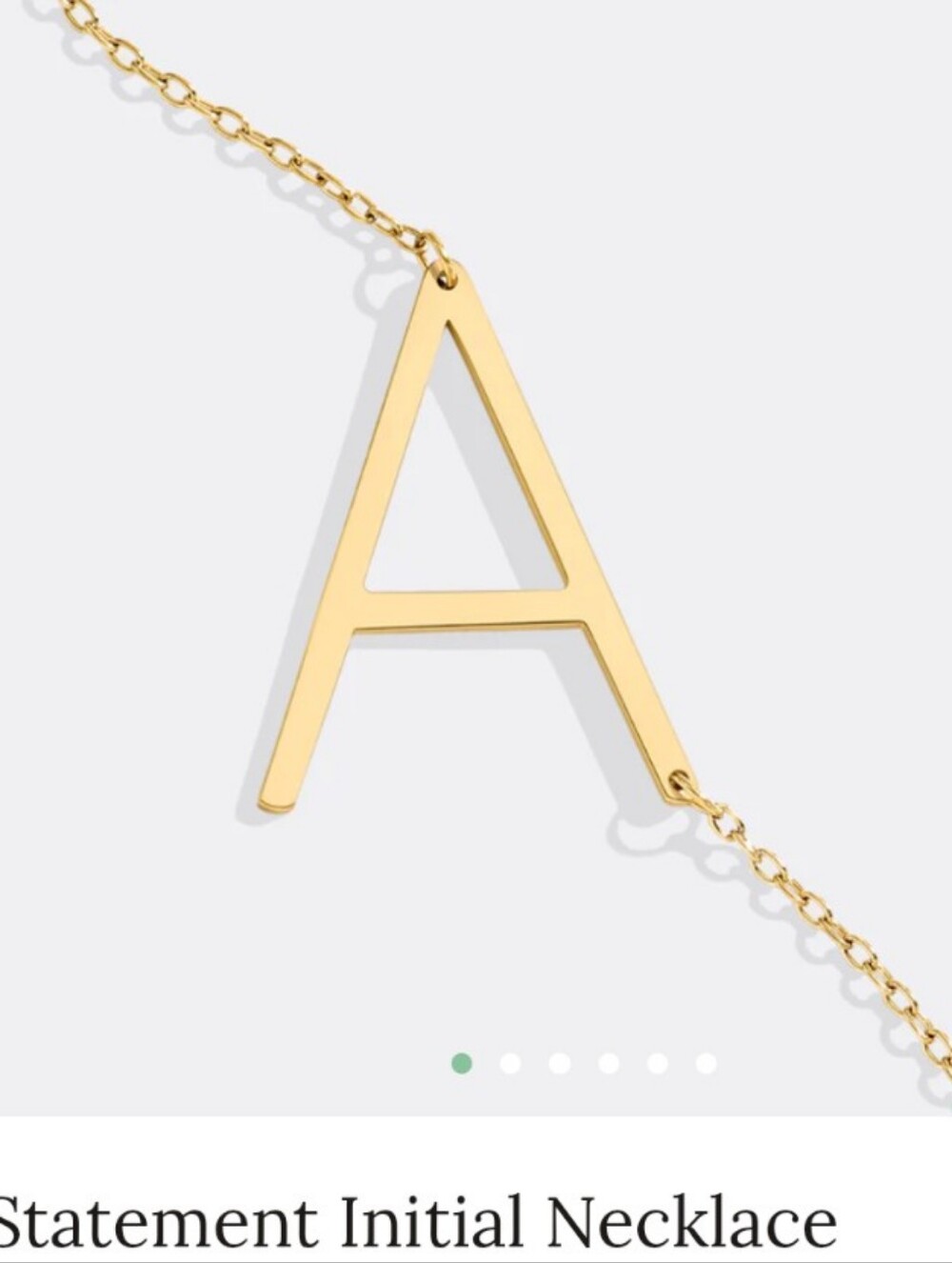 Mint And Lily New In Box Statement Necklace Letter A